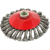 Brosse métallique geko g00607 acier torsadé 125 mm
