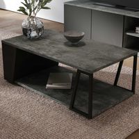 Table basse Albérique 1 niche et 1 compartiment de rangement sur