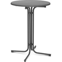 Mange debout table pliable pliant diamètre 80 cm gris