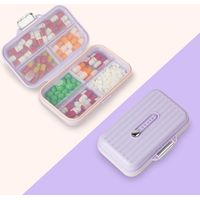Pilulier Portable, Semainier Medicament, Pilulier Avec 7 Compartiments, Plastique Boîtes à Pilules, Distributeur De Pilules Médicaments pour Médicaments, Suppléments et Vitamines