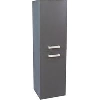 ONDEE - Columna de cuarto de baño SMART - Colgante - 2 Puertas - 35cm - Acabado gris