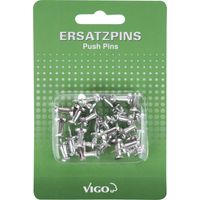 Vigo Pins für Pinn- und Magnettafeln 25er Pack, chrom Magnettafel & Pinnwand