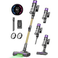 Ultenic UW20 Aspirador escoba sin cable, 55 kPa, 600 W, tecnología GreenEye™, hasta 60 min, depósito de 1,5 L, tubo plegable, cepillo antienredos