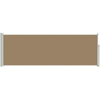vidaXL Store latéral rétractable Taupe 500 x 100 cm Polyester