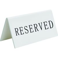 Securit Reservierungsschilder weiß 10 x 4,5 cm