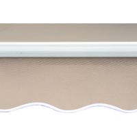 Store banne en aluminium, store banne à bras articulés, store banne de 3 m de large, store banne de balcon, pare-soleil pour balcon, beige