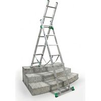 Scala trasformabile 2x9 pioli - Lunghezza aperta 4.28m - 7709