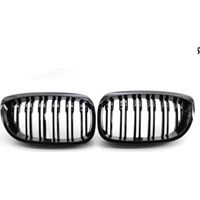 Бъбреци Решетки за БМВ BMW E46 Facelift Фейслифт 2002-2005 Черен Гланц