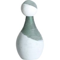 Vase contemporain en verre vert design élégant pour décoration moderne - Vert intense translucide