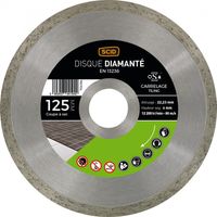 Disque Diamant Continu Scid 125mm Coupe Nette Carrelage, Grès, Céramique - Scid