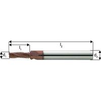Fresatura Filetto Strumento Gf Metallo Duro Integrale, Irrigazione Centrale, 2 X D, Rivestimento Ticn, Filetto: M16, Pas 2,00 Millimetri, Lama L1 34,9 Millimetri