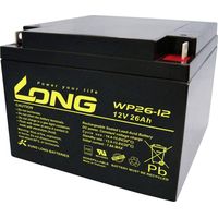 Long WP26-12 Bleiakku 12 V 26 Ah schwarz