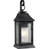 Elstead Shepherd - Grande lanterne murale extérieure à 1 ampoule en zinc patiné IP44, E27