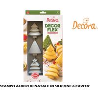 Stampo in silicone per dolci a forma di albero di Natale Decora