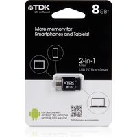 Tdk 938472 - Memory 2 in 1 of 8 GB (mini USB to USB 2.0)