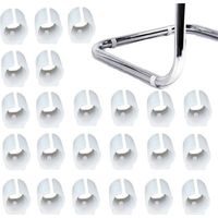 Lot de 32 embouts de pieds de chaise en plastique en forme de U, embouts de pieds de chaise avec clips tubulaires en silicone, patins de protection pour meubles et sols.