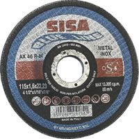 Sisa Mole DISCO ABRASIVO CENTRO DEPRESSO per Inox Ø mm. 115x1,6x22 25.00 pz
