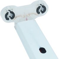 PLAFONIERA NEON LED T8 DOPPIA ATTACCO REGLETTE SUPPORTO TUBO 60CM 2 NEON DR