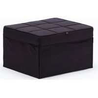 Sweet Relax Stoff Pouf Klappsessel Bett - Schwarz