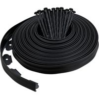 Lawn Edging With Ground Stakes - Flexible Plastic Border
