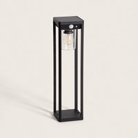 Wegeleuchte Außen Solar LED 2W 40cm Aluminium mit Bewegungssensor Devah Schwarz
