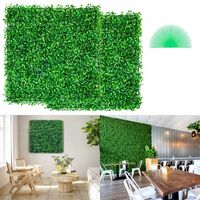 Panneaux de buis artificiels - lot de 12 tapis mural de haie de