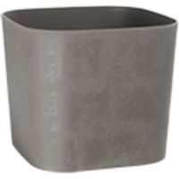 VASO SWING MOOD QUADRO 30CM BEIGE SCURO PLASTECNIC