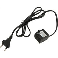 Mini Pompe à Eau Submersible Réglable Silencieuse Étanche IPX8 avec Ventouse pour Aquarium, Prise EU 220-240V