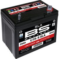 Batterie BS U1R-9 (FA) SLA 12V 28AH 195X125X176 sans entretien - à électrolyte liquide (300A) - pour tondeuse à gazon