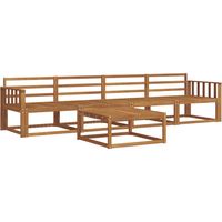 vidaXL Ensemble de canapés d'extérieur 5 pcs Naturel