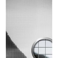 Pannello per interni e pareti mosaico WallFace 27378 M-STYLE Rivestimento murale autoadesivo argento 0,96 mq