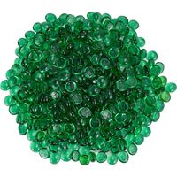 Trintion 400Pcs(About 1800g) Decorative Glass Pebbles, 17-20MM Decorative Stones Granulates, Glass Beads for Craft, Home Décor, Vase Filler, Weddings, and Party Decorations