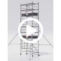 Echafaudage roulant aluminium RUNNER Hauteur Travail 4,60 m Tubesca Comabi