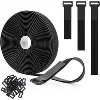 1 Rouleau Sangle 25 Boucles Nylon Résistant 10kg Câble Maison