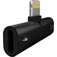Splitter Carga y Música Myway Lightning Macho - USB Macho/ Negro