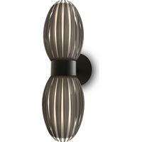 Tentacle Applique Up & Down Noir, Fumé, Interrupteur sur Cordon 2x G9