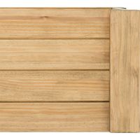 Baúl ECO 40x120x37cm abierto en madera maciza de pino acabado vintage