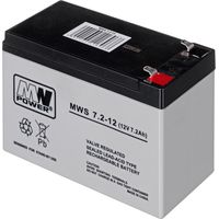 MPL POWER ELEKTRO MPL MW POWER Batterie de londuleur Batterie plomb-acide VRLA AGM Sans entretien 12 V 7,2 Ah Noir,
