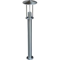Borne d'extérieur inox 60W E27 – Hauteur 80cm – Indice de protection IP44 – Résistante aux intempéries – I-Watts