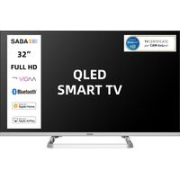 SABA SMART TV 32" HD READY, Sistema operativo VIDAA, Triplo ter DVBT2/C/S2 HEVC MAIN10, Certificato TivuSAT, Piedistallo centrale, Dolby Audio