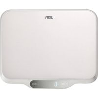 Bilancia da cucina ADE Ladina di grandi dimensioni, fino a 15 kg, 31 x 26,5 cm, acciaio inox spazzolato.