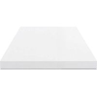 Piano tavolo quadrato truciolare bianco 80x80x4H