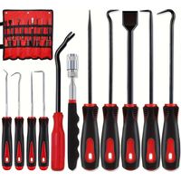 11 Stück Mechanisches Auto-Werkzeug, Hakenzange, Rivetentferner, teleskopisch, Magnetspitze, Dichtungs- und Spachtelentferner für Autoreparatur