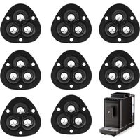 8-Pack Kogelwielen, Zware Meubelwielen, Platte Zelfklevende Wieltjes, Kogelwielen Voor Meubels Voor Het Vervoeren Van Meubels, Keukenbenodigdheden En Elektrische Apparaten (Zwart)