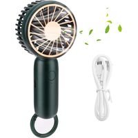 Mini Portable Fan,Hand Held Fan,Personal USB Desk Fan Pocket Fan (Green)