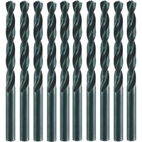 10 Forets HSS DIN 338 RN Pointe Fendue - Aciers, Fontes 118° D. 4.25 x Lt. 75 x Lu. 43 x Q. 4.25 mm x Z5xd - Diamwood