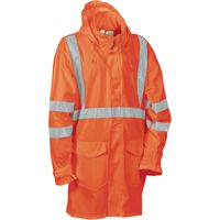 Cofra Warnschutz Regenmantel EN ISO 20471, EN 343 orange L