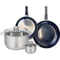 Ensemble de 2 Poêles de cuisson 24 et 28 cm et 2 faitouts 12 et 24 cm Elo Prima Brillant