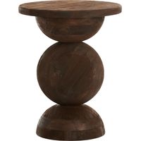 Light & Living MIRTO Beistelltisch aus dunklem mattem Holz –