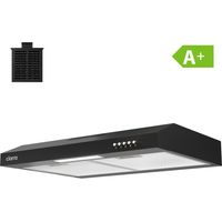 CIARRA CD6903DB A+ Dunstabzugshaube 60cm Unterbauhaube 220 m3/h Umluft Abluft 3 Stufen Schwarz